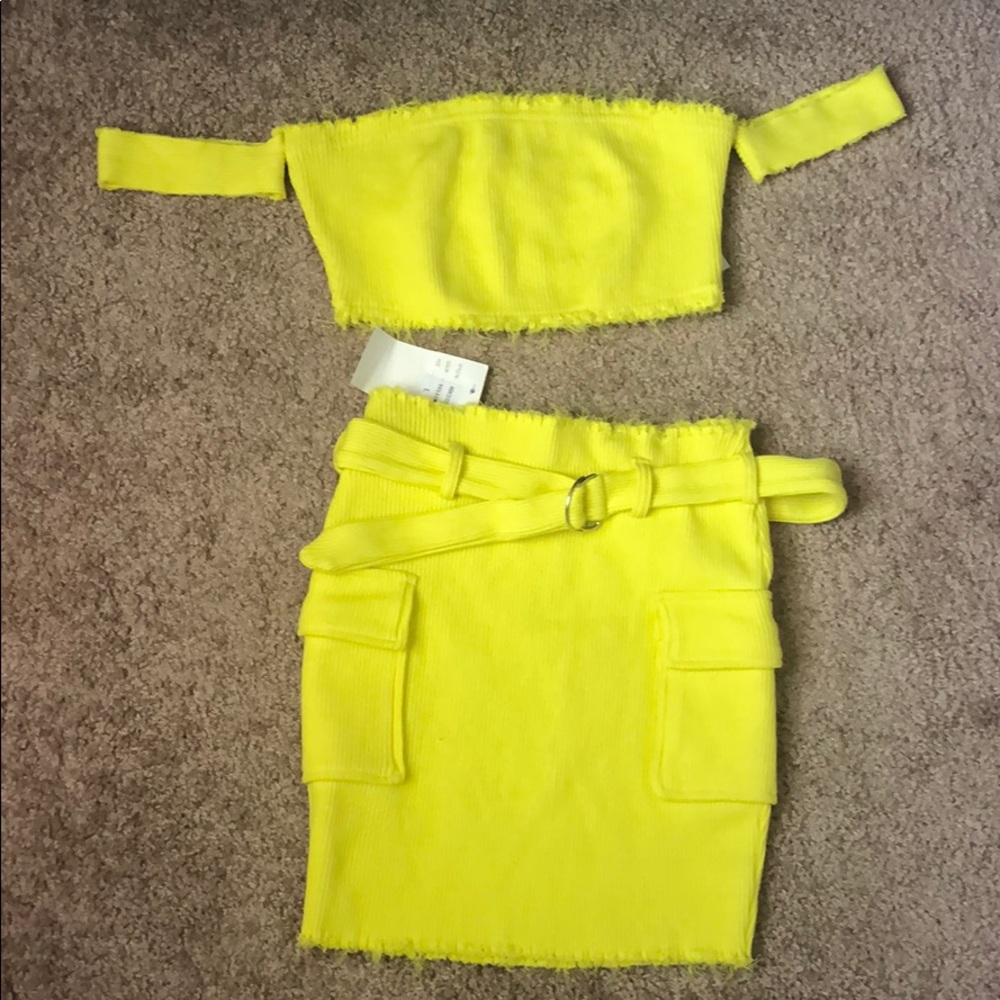 Neon Yellow 2 piece set